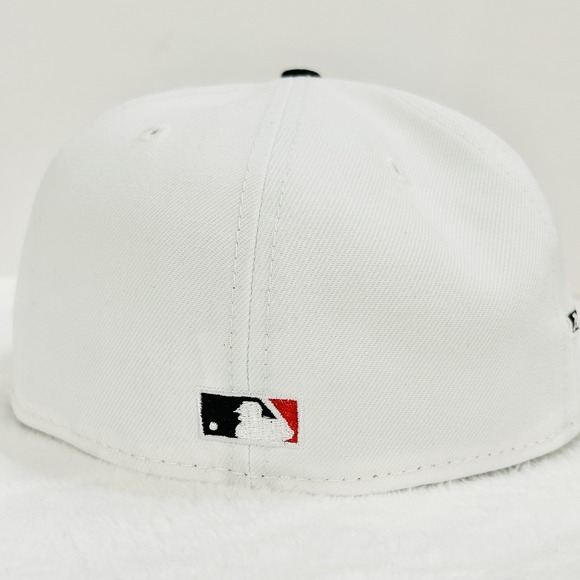 New Era Los Angeles Dodgers 50 Years 59FIFTY Fitted Hat Cap 7 1/8 White MLB - Picture 4 of 6